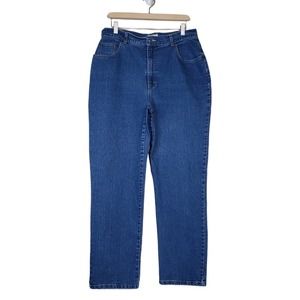 St. John's Bay High-Rise Straight Leg Jeans - Deep Blue